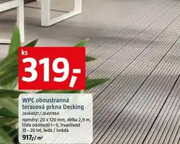 Bauhaus WPC oboustranná terasová prkna Decking nabídka