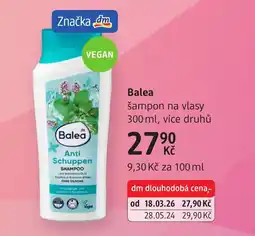dm drogerie Balea šampon na vlasy nabídka