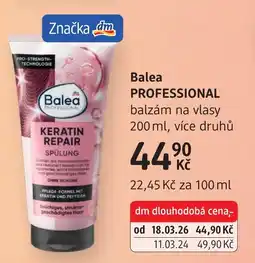 dm drogerie Balea PROFESSIONAL balzám na vlasy nabídka