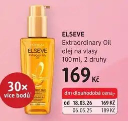dm drogerie ELSEVE Extraordinary Oil olej na vlasy nabídka