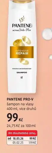 dm drogerie PANTENE PRO-V šampon na vlasy nabídka