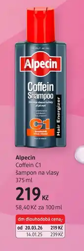 dm drogerie Alpecin Coffein C1 šampon na vlasy nabídka