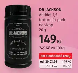 dm drogerie DR JACKSON Antidot 1,5 texturující pudr na vlasy nabídka
