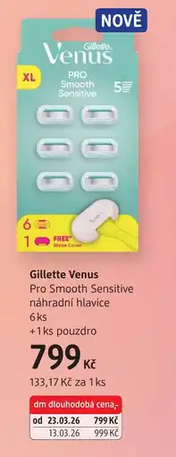 dm drogerie Gillette Venus Pro Smooth Sensitive náhradní hlavice nabídka