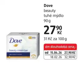 dm drogerie Dove beauty tuhé mýdlo nabídka