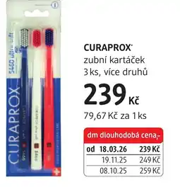 dm drogerie CURAPROX zubní kartáček nabídka