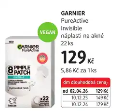 dm drogerie GARNIER PureActive Invisible náplasti na akné nabídka