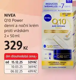 dm drogerie NIVEA Q10 Power denní a noční krém proti vráskám nabídka