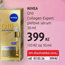 dm drogerie NIVEA Q10 Collagen Expert pleťové sérum nabídka