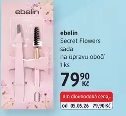 dm drogerie Ebelin Secret Flowers sada na úpravu obočí nabídka