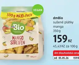dm drogerie DmBio sušené plátky manga nabídka