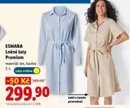 Lidl ESMARA Lněné šaty Premium nabídka