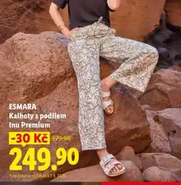 Lidl ESMARA Kalhoty s podílem lnu Premium nabídka