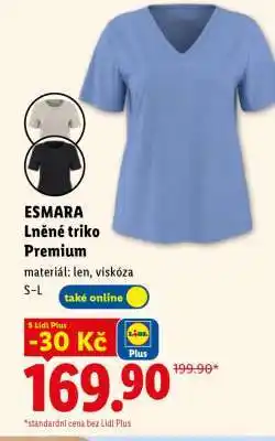 Lidl ESMARA Lněné triko Premium nabídka