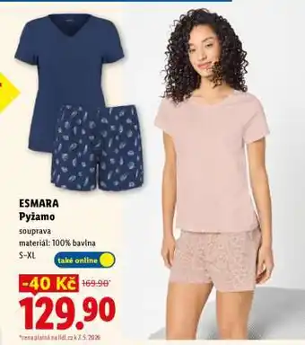 Lidl Esmara PYŽAMO nabídka