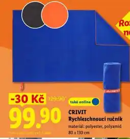 Lidl CRIVIT RYCHLESCHNOUCÍ RUČNÍK nabídka