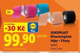 Lidl SENSIPLAST Kineziologické tejpy – 2 kusy nabídka