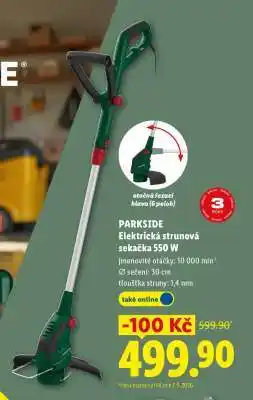 Lidl PARKSIDE Elektrická strunová sekačka 550 W nabídka