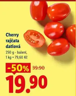 Lidl CHERRY RAJČATA DATLOVÁ nabídka