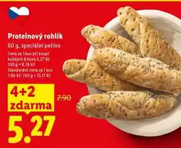 Lidl Proteinový rohlík nabídka