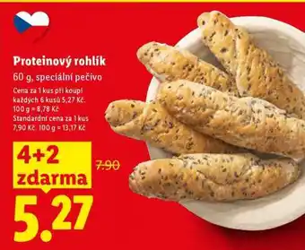 Lidl Proteinový rohlík nabídka