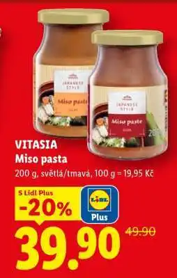 Lidl VITASIA Miso pasta nabídka