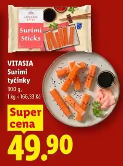 Lidl VITASIA Surimi tyčinky nabídka
