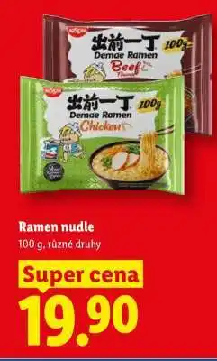 Lidl RAMEN NUDLE nabídka