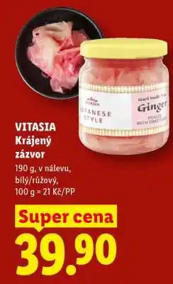 Lidl VITASIA Krájený zázvor nabídka