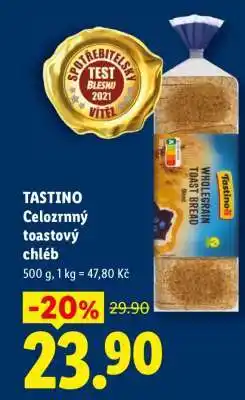 Lidl Tastino Celozrnný Toastový Chléb nabídka