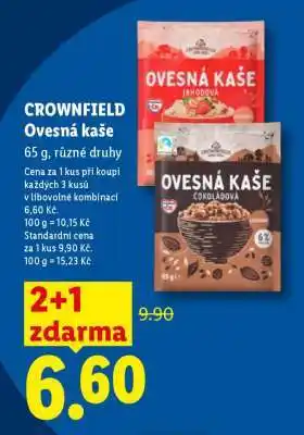 Lidl CROWNFIELD OVESNÁ KAŠE nabídka