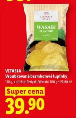 Lidl VITASIA Vroubkované bramborové lupínky nabídka