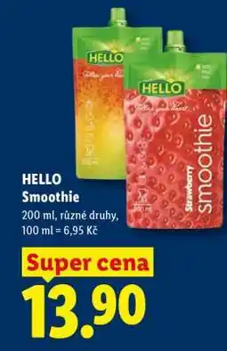 Lidl Hello Smoothie nabídka