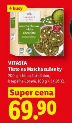 Lidl VITASIA Těsto na Matcha sušenky nabídka
