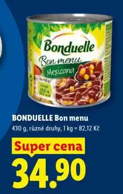 Lidl Bonduelle Bon Menu nabídka