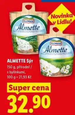 Lidl Almette sýr nabídka