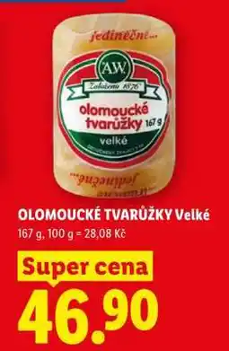 Lidl Olomoucké tvarůžky velké nabídka