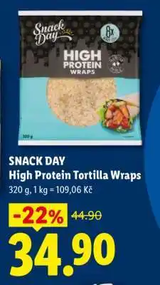 Lidl SNACK DAY High Protein Tortilla Wraps nabídka