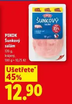 Lidl PIKOK ŠUNKOVÝ SALÁM nabídka