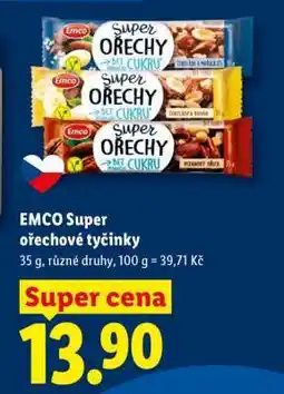 Lidl Emco Super Ořechové tyčinky nabídka
