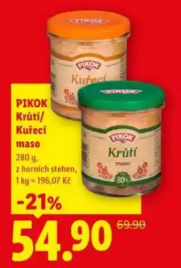 Lidl PIKOK KRŮTÍ / KUŘECÍ MASO nabídka