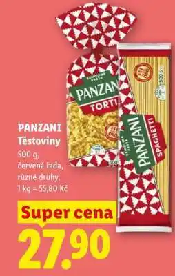 Lidl Panzani Těstoviny nabídka