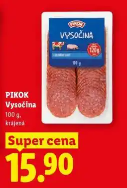 Lidl Pikok VYSOČINA nabídka