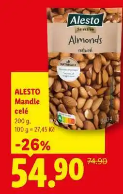 Lidl Alesto MANDLE CELÉ nabídka