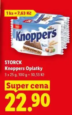 Lidl STORCK Knoppers Oplatky nabídka