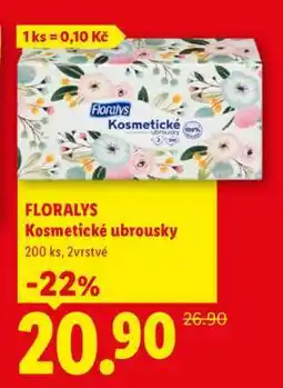 Lidl Floralys Kosmetické ubrousky nabídka