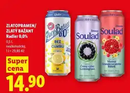Lidl ZLATOPRAMEN/ZLATÝ BAŽANT Radler 0,0% nabídka
