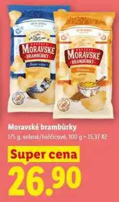 Lidl Moravské brambůrky nabídka