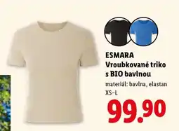 Lidl ESMARA Vroubkované triko s BIO bavlnou nabídka