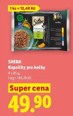 Lidl Sheba kapsičky pro kočky nabídka